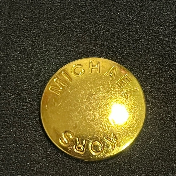 Michael Kors Black Mini Skirt with Gold Buttons - Picture 3 of 6